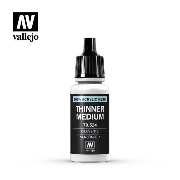 Vallejo Auxiliary Products: Thinner (70.524) - 17ml