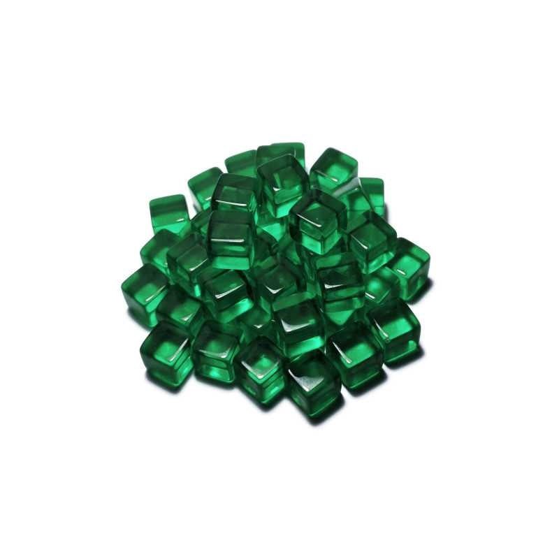 Green Stuff World for Models & Miniatures Green Cube Tokens 8mm 3788 - Cobbco