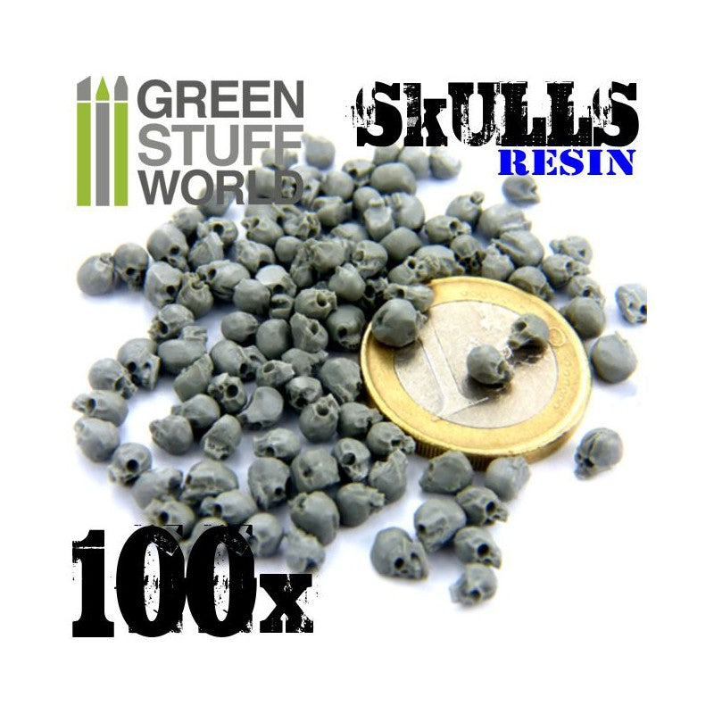 Green Stuff World 85x Resin Skulls 1343