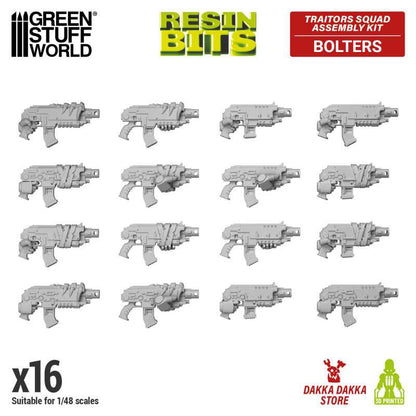 Green Stuff World for Models & Miniatures DakkaDakka Traitors Squad Chaos Bolter Guns 12411