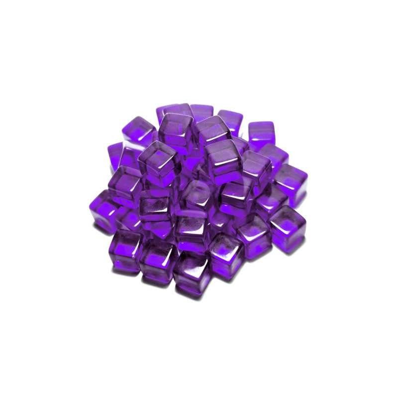 Green Stuff World for Models & Miniatures Violet Cube tokens 8mm 3790 - Cobbco