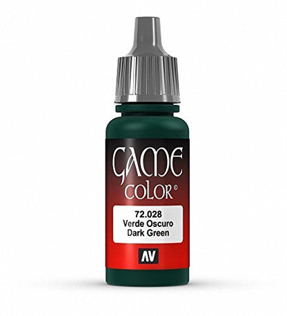 Vallejo Game Color Dark Green Paint, 17ml