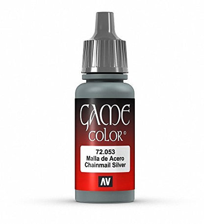 Vallejo Game Color Chainmail Silver Paint, 17ml