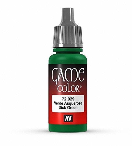Vallejo Game Color Sick Green Paint, 17ml