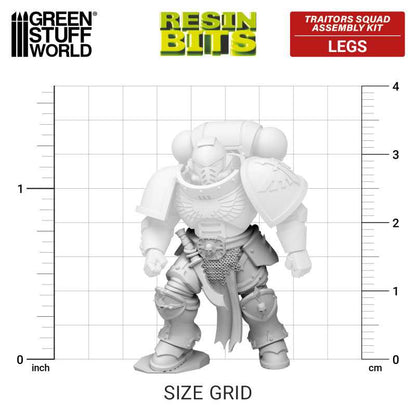 Green Stuff World for Models & Miniatures DakkaDakka Traitors Squad Chaos Legs 12402