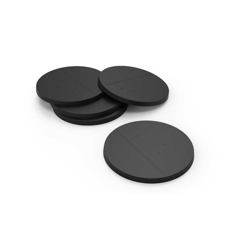 Green Stuff World 50mm Round Plastic Bases - Black 9824