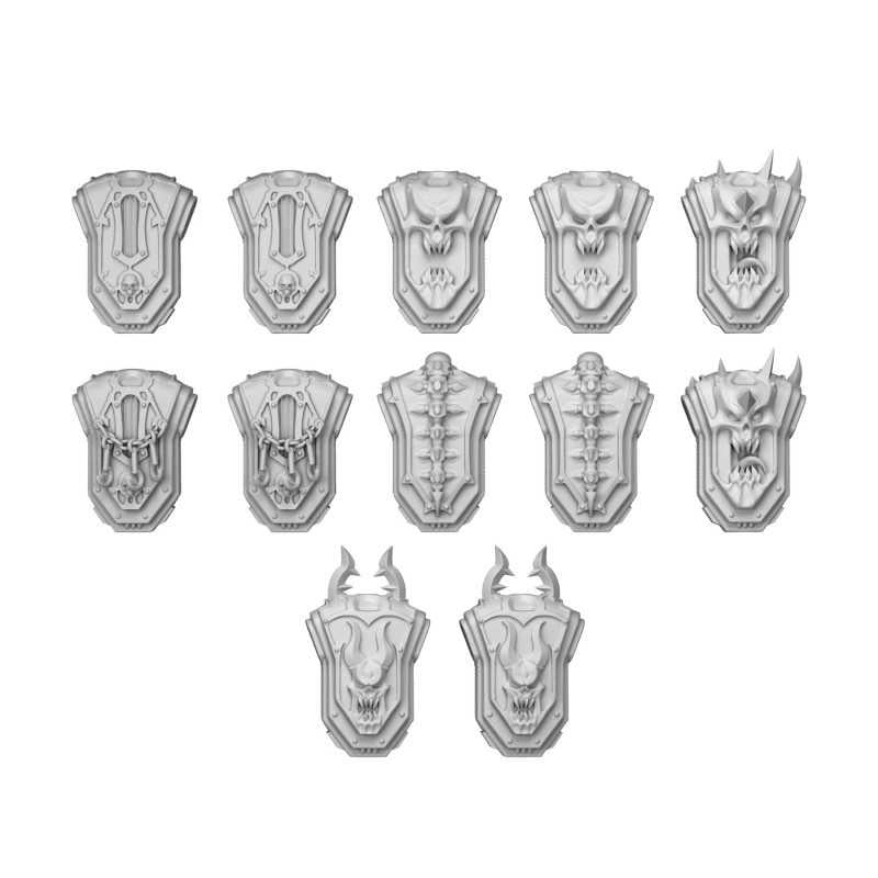 Green Stuff World for Models & Miniatures DakkaDakka Traitors Squad Chaos Backpacks 12405