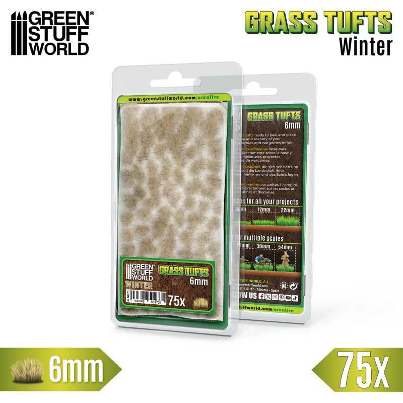 Green Stuff World Static Grass Tufts 6 mm - Winter - 10673 - Cobbco