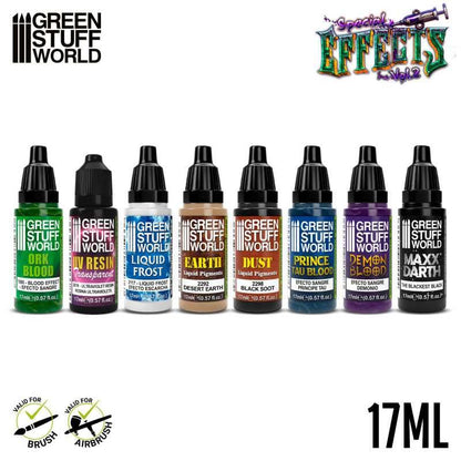 Green Stuff World Paint Set - Special Effects Vol. 2 Featuring Darth Black 98.9 Light Absorption