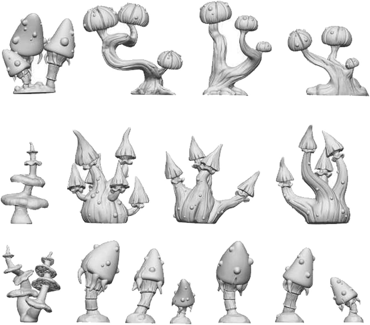 Green Stuff World Fantasy Mushrooms 11622 x15 for Bases and Dioramas