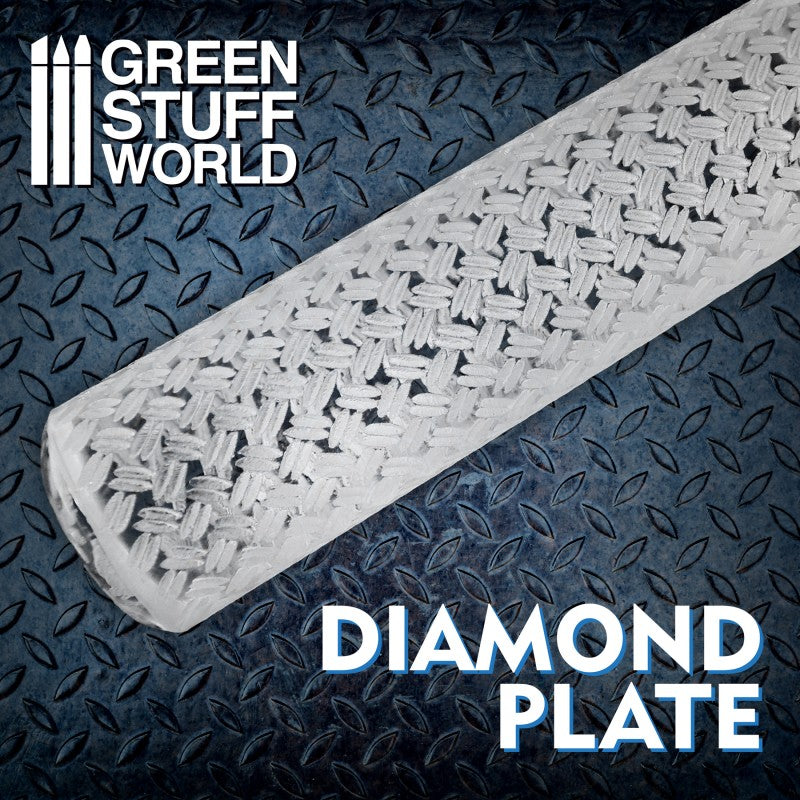 Green Stuff World Rolling Pin – Diamond Plate 2509