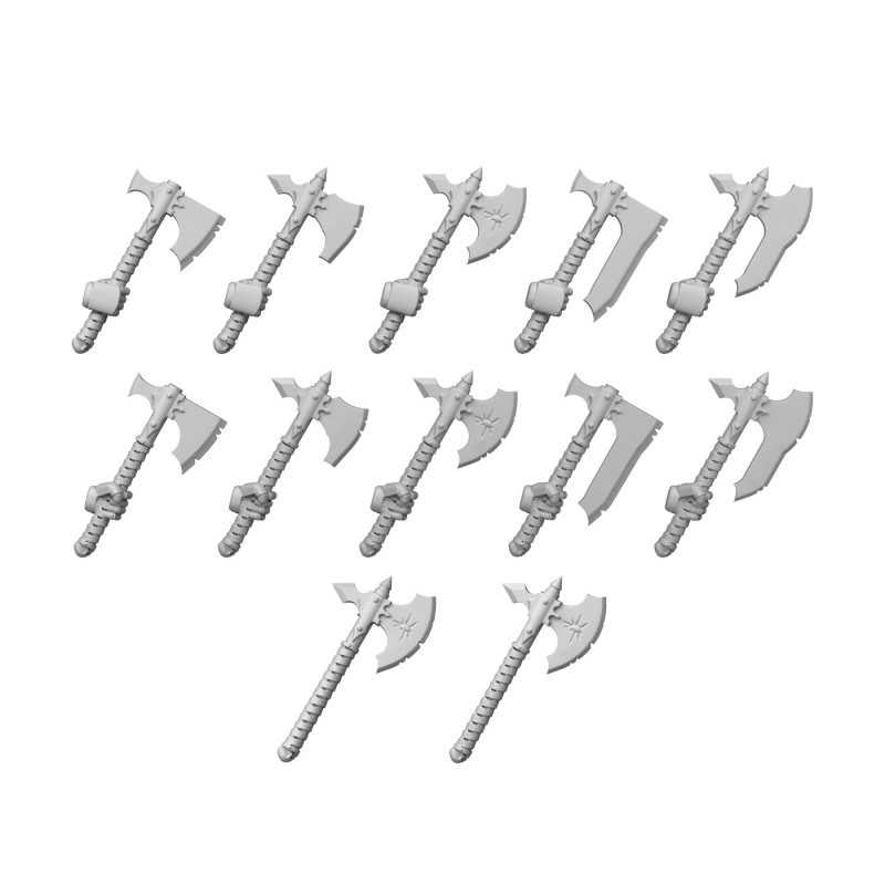 Green Stuff World for Models & Miniatures DakkaDakka Traitors Squad Chaos Axes 12410