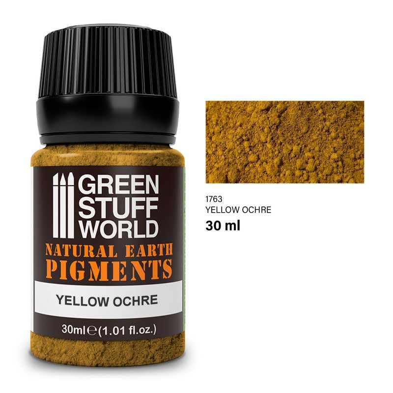 Green Stuff World Rust Pigment For Modeling Miniatures - Yellow Ochre Oxide 1763 - Cobbco
