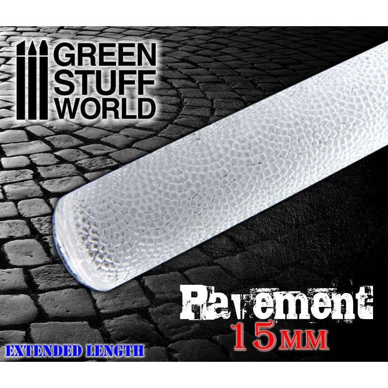 Green Stuff World Rolling Pin Pavement 15mm 1627 - Cobbco