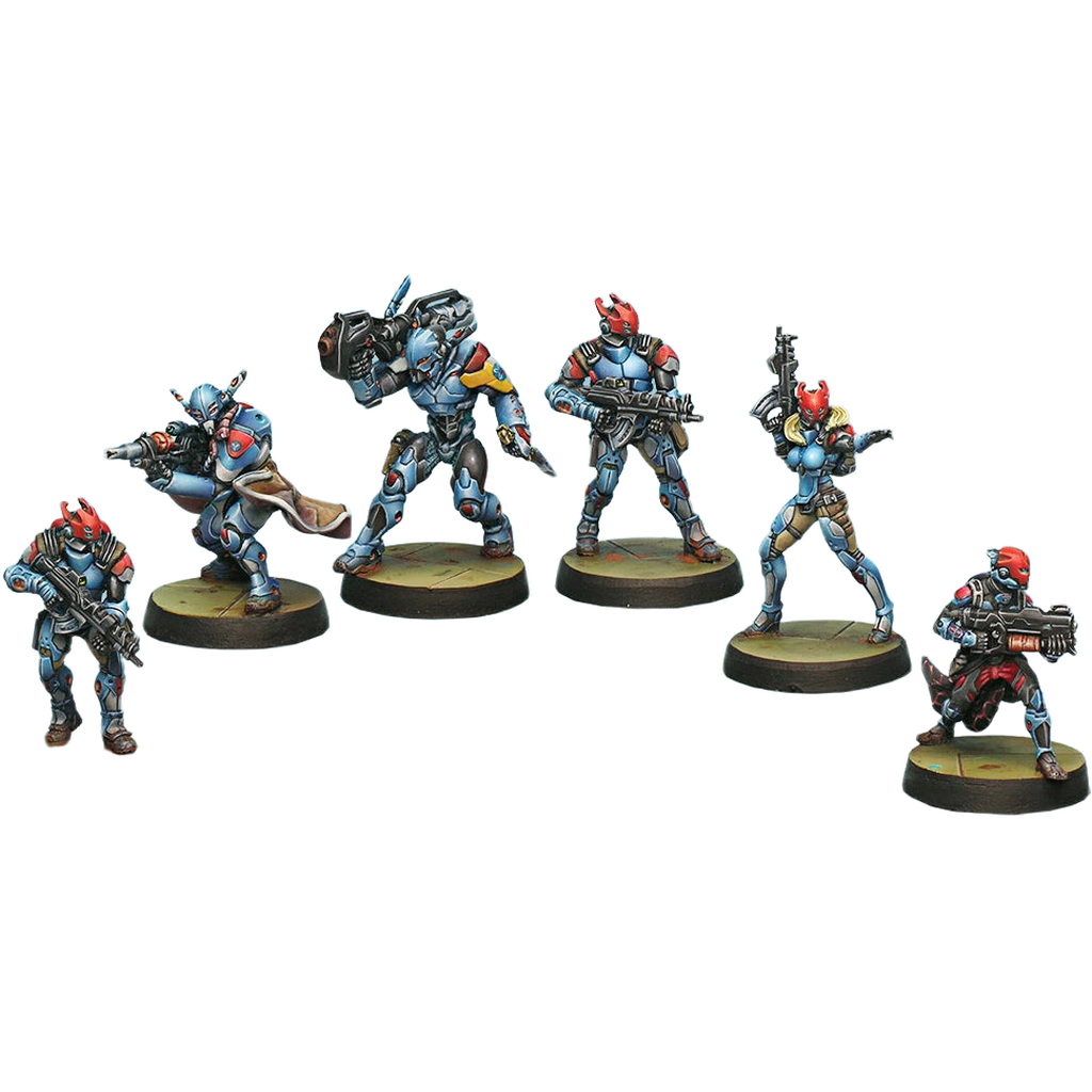 PanOceania: Neoterran Capitaline Army (Custom Painted) (Assembled)