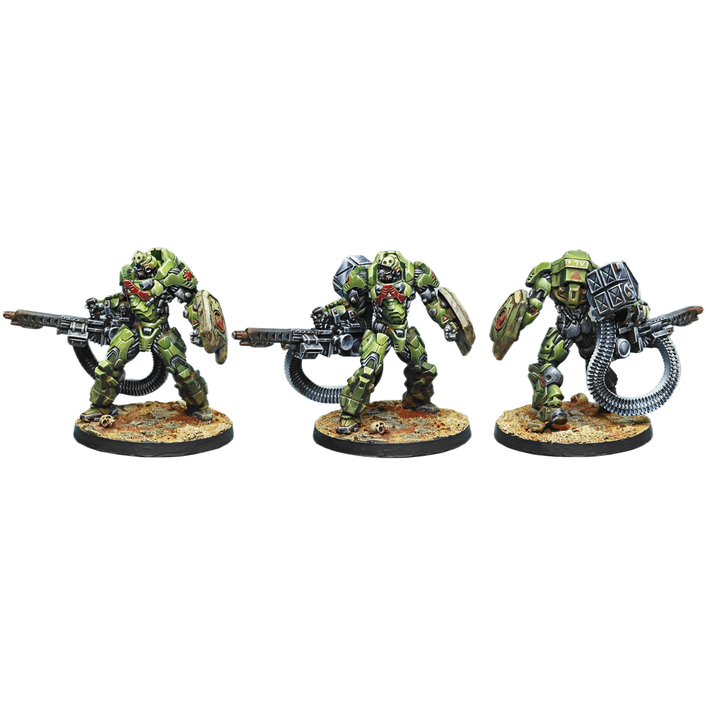 Haqqislam: Special Deterrance Group Azra'il (HMG) (Unpainted) (Assembled)