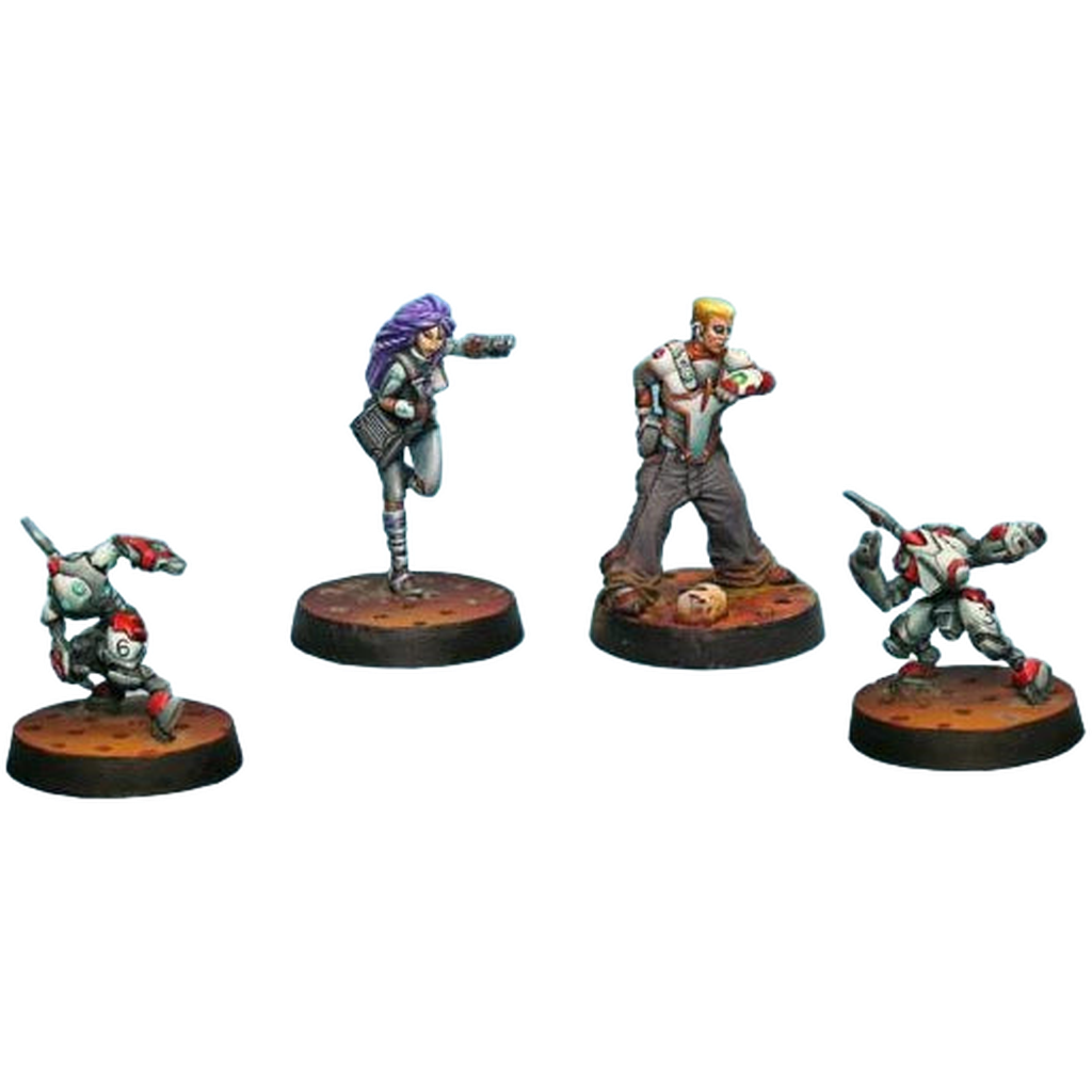 Nomads: Nomads Support Pack (4) (Custom Painted) (Assembled)