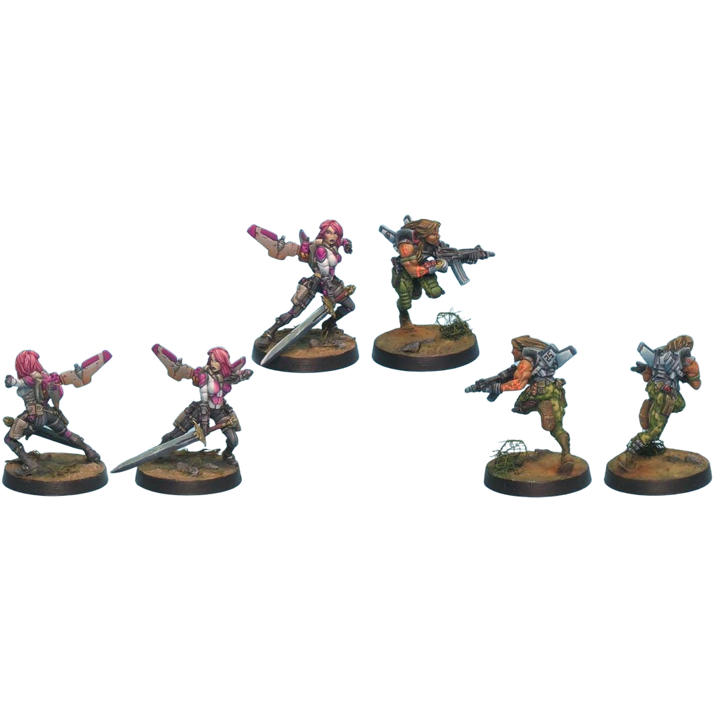 Mercenaries: Yuan Yuan (Rifle, Chain Rifle) (Unpainted) (Assembled)
