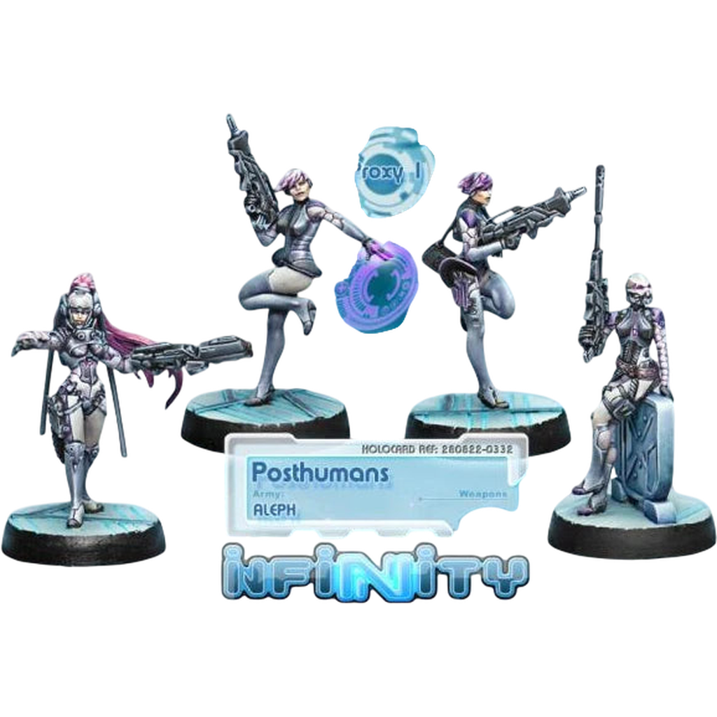 ALEPH: Posthumans Boxed Set (4) (Custom Painted) (Assembled)