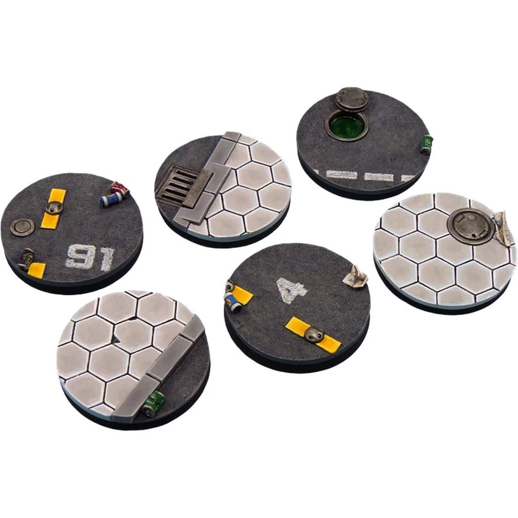 Urban Bases, Round 40mm (Unpainted) (Assembled)