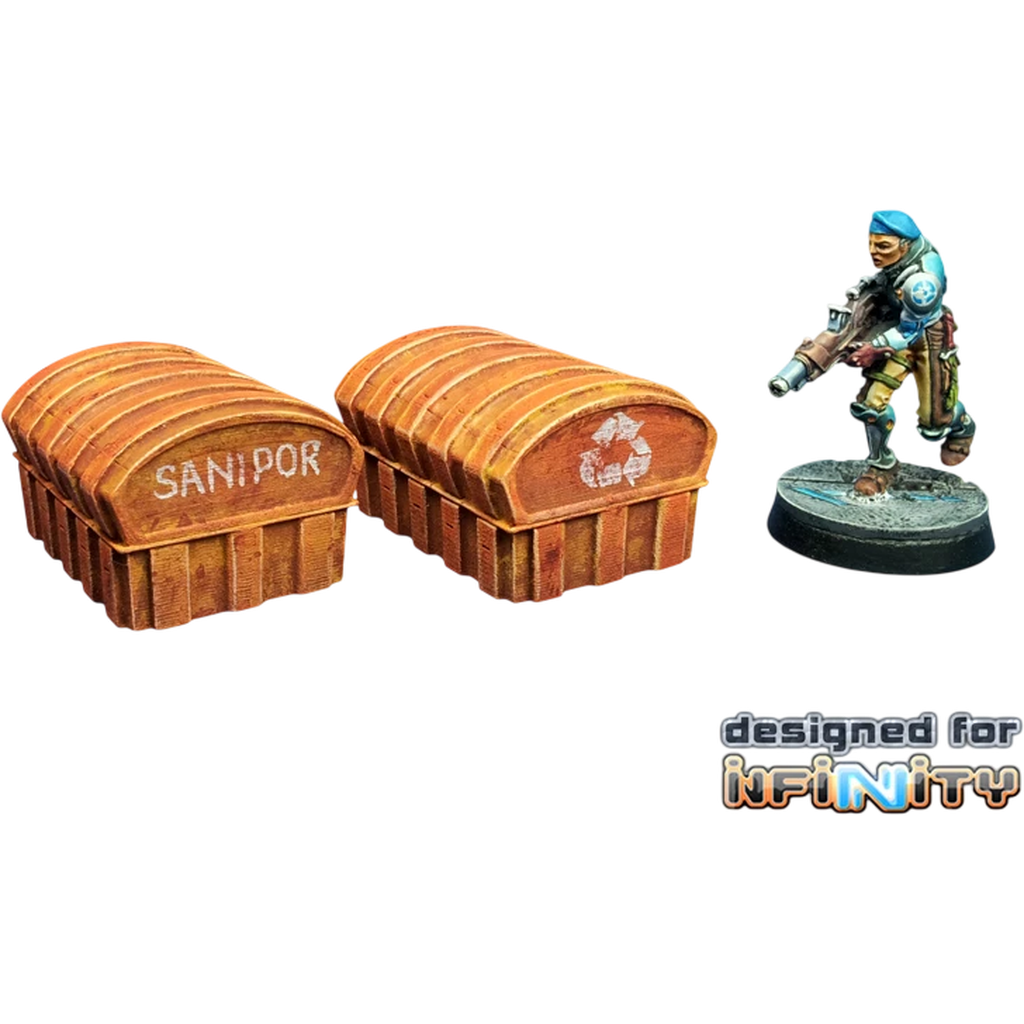 Waste Bins (Unpainted) (Assembled)