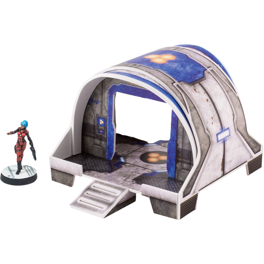 Curved Modular Building (Unpainted) (Assembled)
