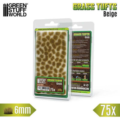 Green Stuff World Static Grass Tufts 6 mm - Beige - 10671 - Cobbco