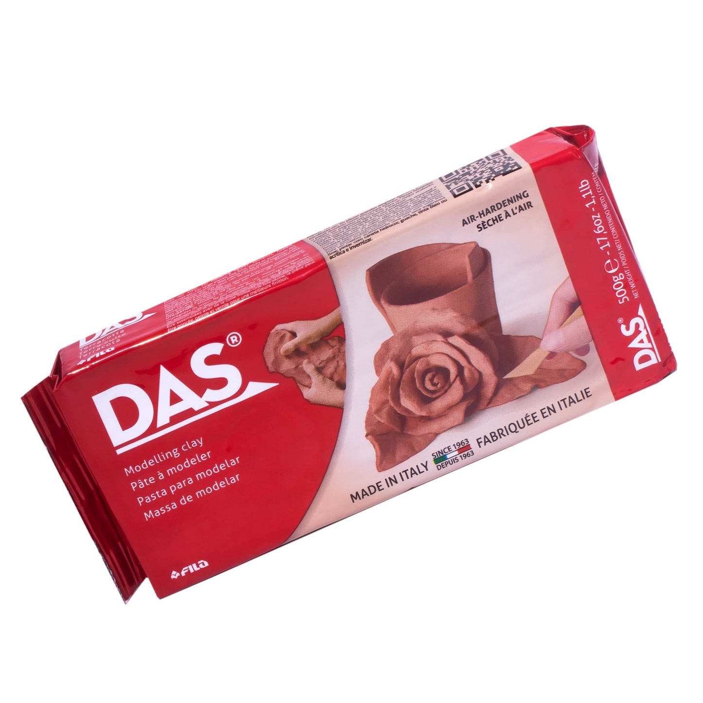 Green Stuff World DAS Air-Hardening Modeling Clay - Terra Cotta Clay 1.1lb Block