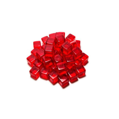Green Stuff World for Models & Miniatures Red Cube tokens 8mm 3786 - Cobbco