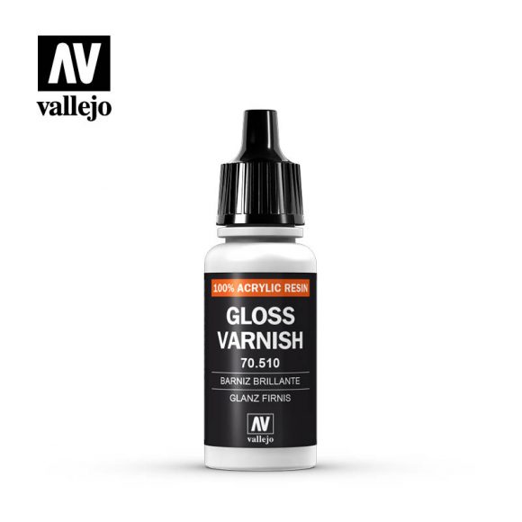 Vallejo Acrylic Paint, Gloss Varnish 17ml