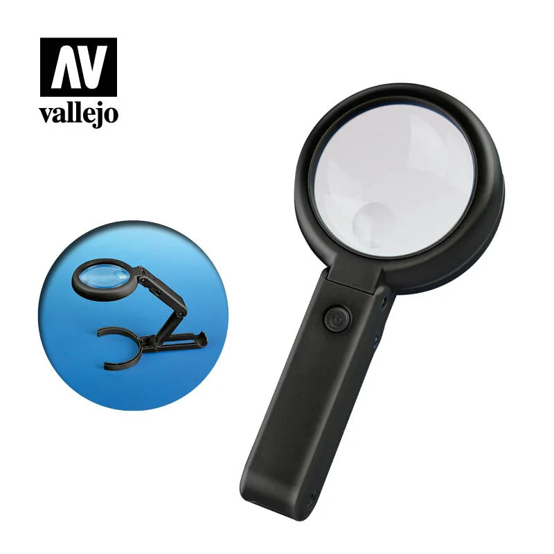 Vallejo Tools: Foldable LED Magnifier With Inbuilt Stand (T14002)