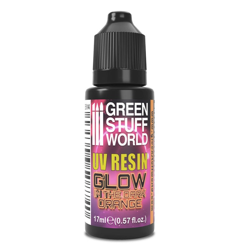 Green Stuff World for Models and Miniatures UV Resin - Glow in The Dark Orange 3514
