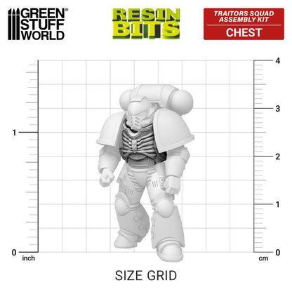 Green Stuff World for Models & Miniatures DakkaDakka Traitors Squad Chaos Torsos 12404