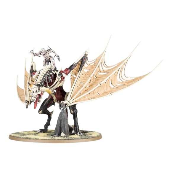 Abhorrant Ghoul King on Royal Zombie Dragon (Unpainted) (Assembled)