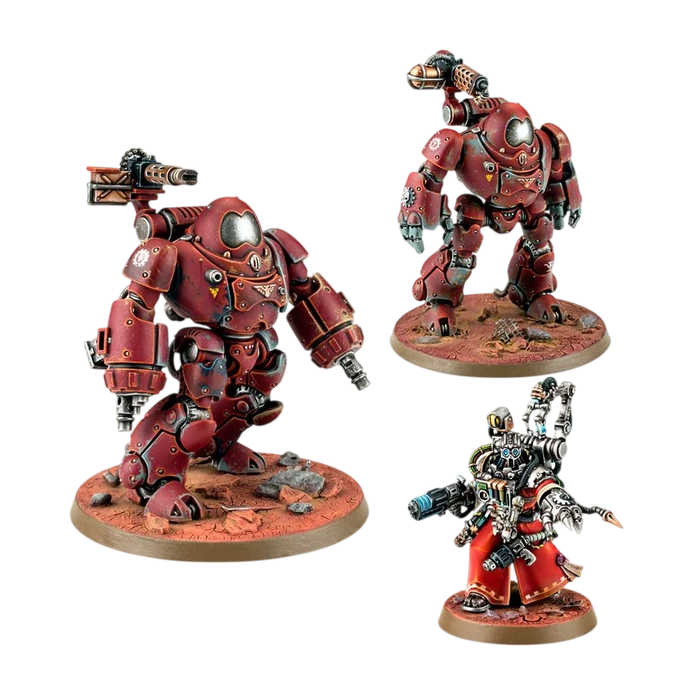 Adeptus Mechanicus Kastelan Robots (Custom Painted) (Assembled)