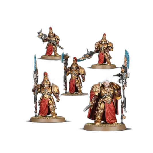 Custodian Wardens/Custodian Wardens Shield-Captain/Custodian Wardens Vexilus Praetor (New on Sprue)