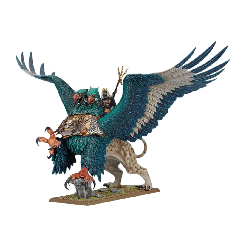 Amber Battle Wizard on Imperial Griffon (Unpainted) (Assembled)
