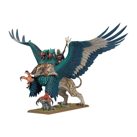 Amber Battle Wizard on Imperial Griffon (Unpainted) (Assembled)