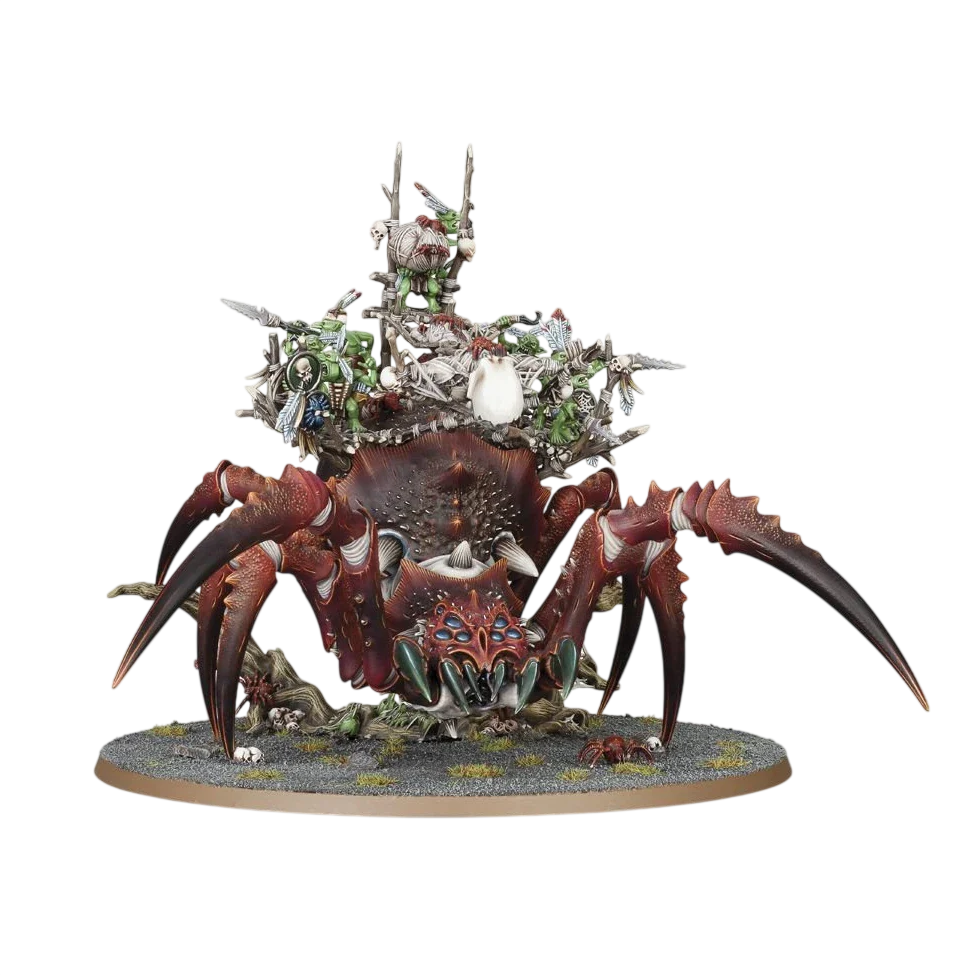 Arachnarok Spider with Spiderfang Warparty (New on Sprue)