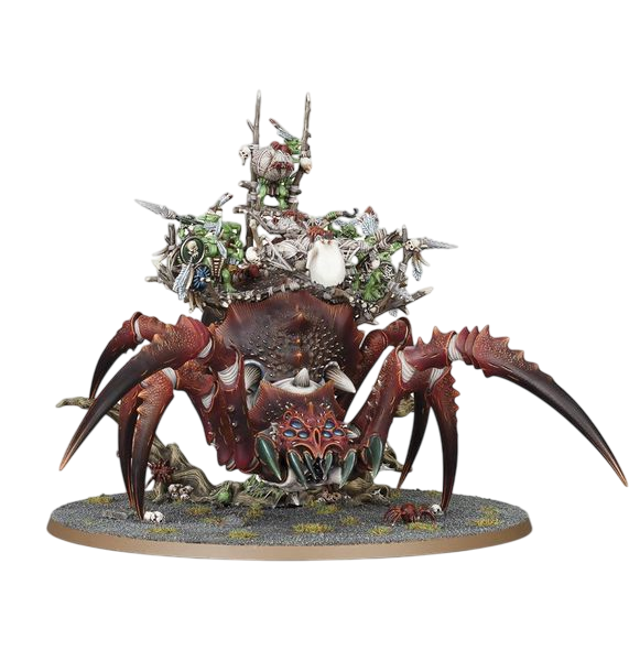 Arachnarok Spider with Flinger (Unpainted) (Assembled)