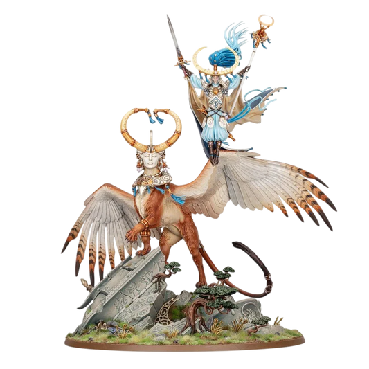 Archmage Teclis and Celennar, Spirit of Hysh (Custom Painted) (Assembled)