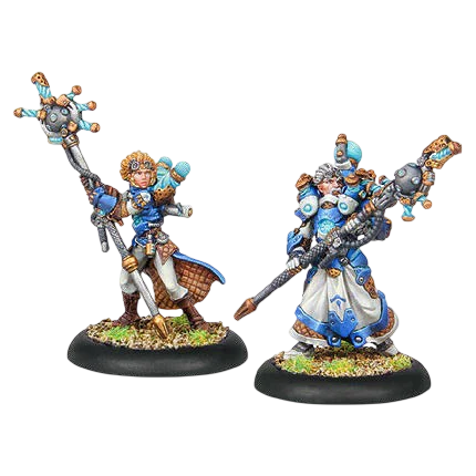 Artificer General Nemo & Storm Chaser Adept Caitlin Finch (Unpainted) (Assembled)