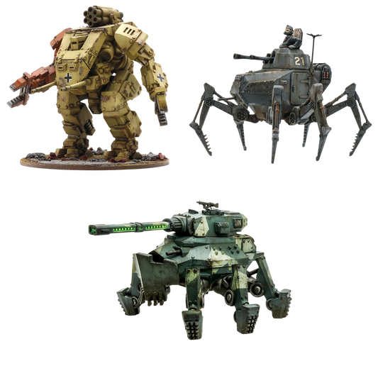 Axis Heavy Walker Platoon (Custom Painted) (Assembled)