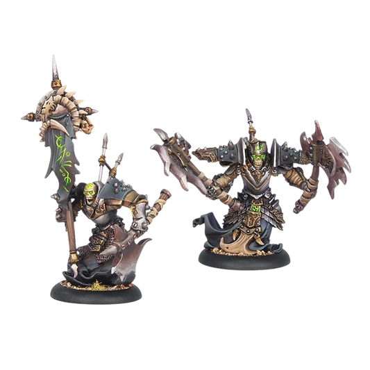 Bane Thrall Officer and Standard (Unpainted) (Assembled)