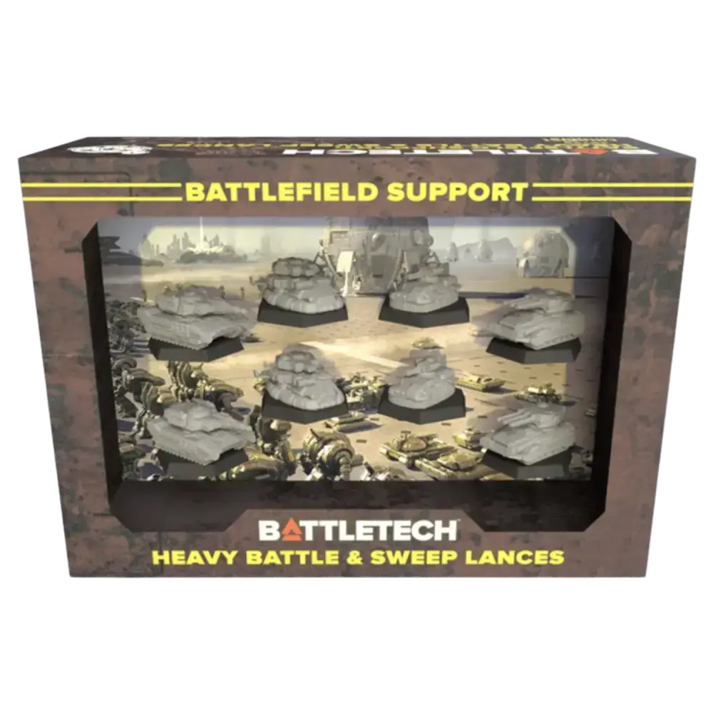 Battlefield Support: Heavy Battle & Sweep Lance (Unpainted) (Assembled) from BattleTech