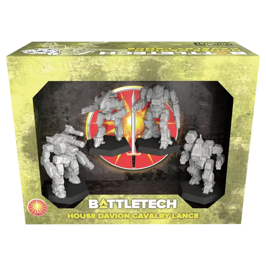 House Davion Cavalry Lance (Unpainted) (Assembled) from BattleTech
