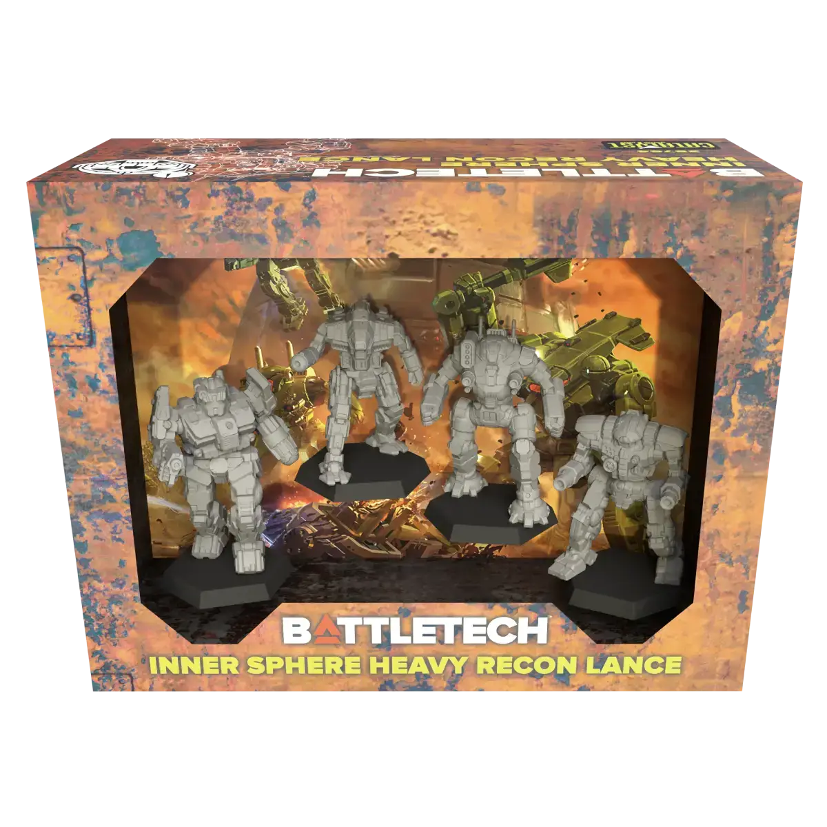 Inner Sphere Heavy Recon Lance (Custom Painted) (Assembled) from BattleTech