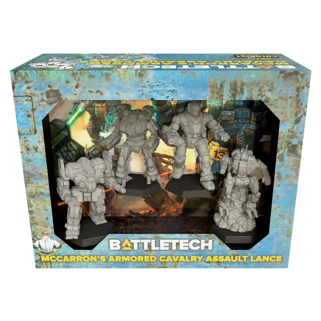 McCarron's Armored Cavalry Assault Lance (Unpainted) (Assembled) from BattleTech