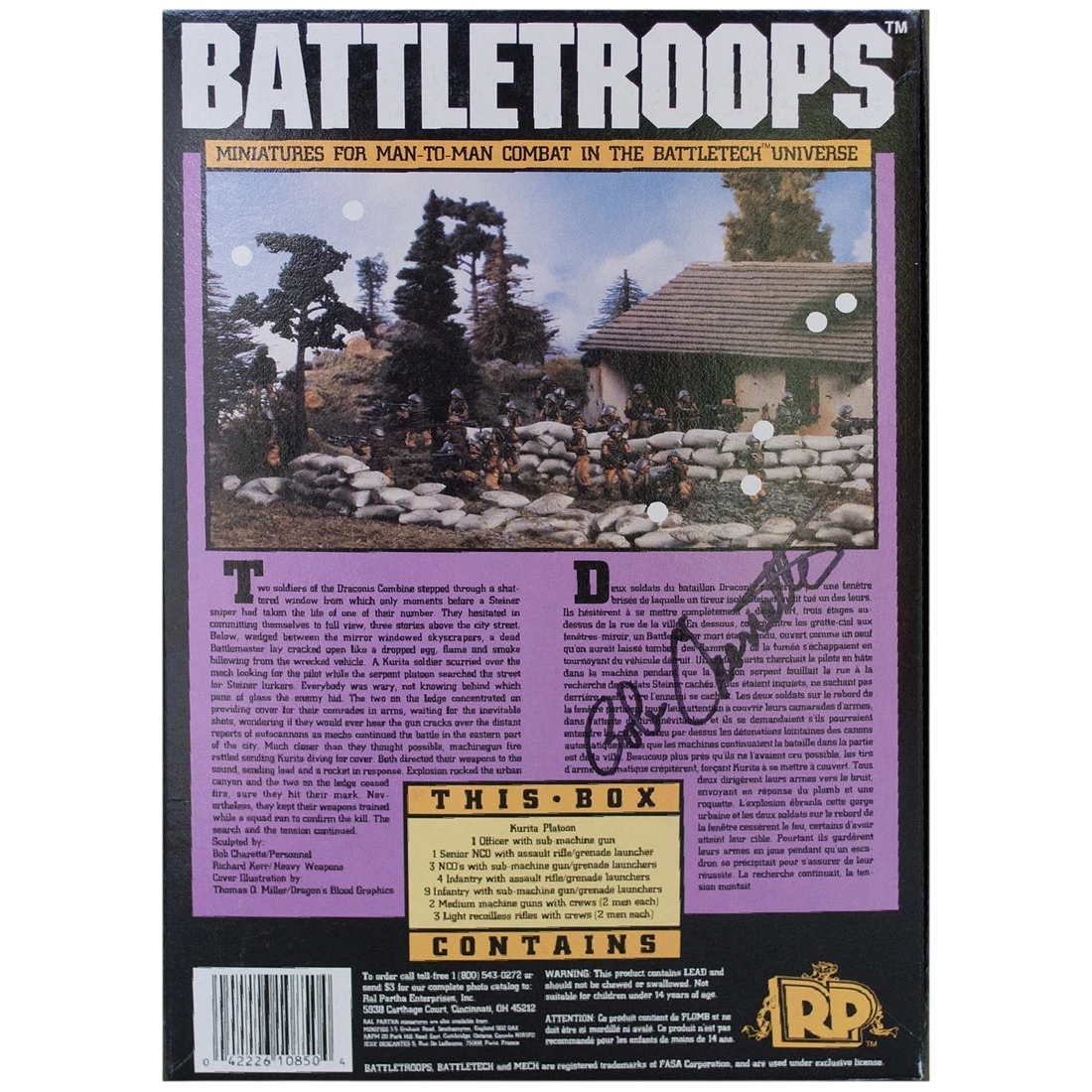 BattleTroops: Kurita Machine Gun Assault Platoon (Unpainted) (Assembled)