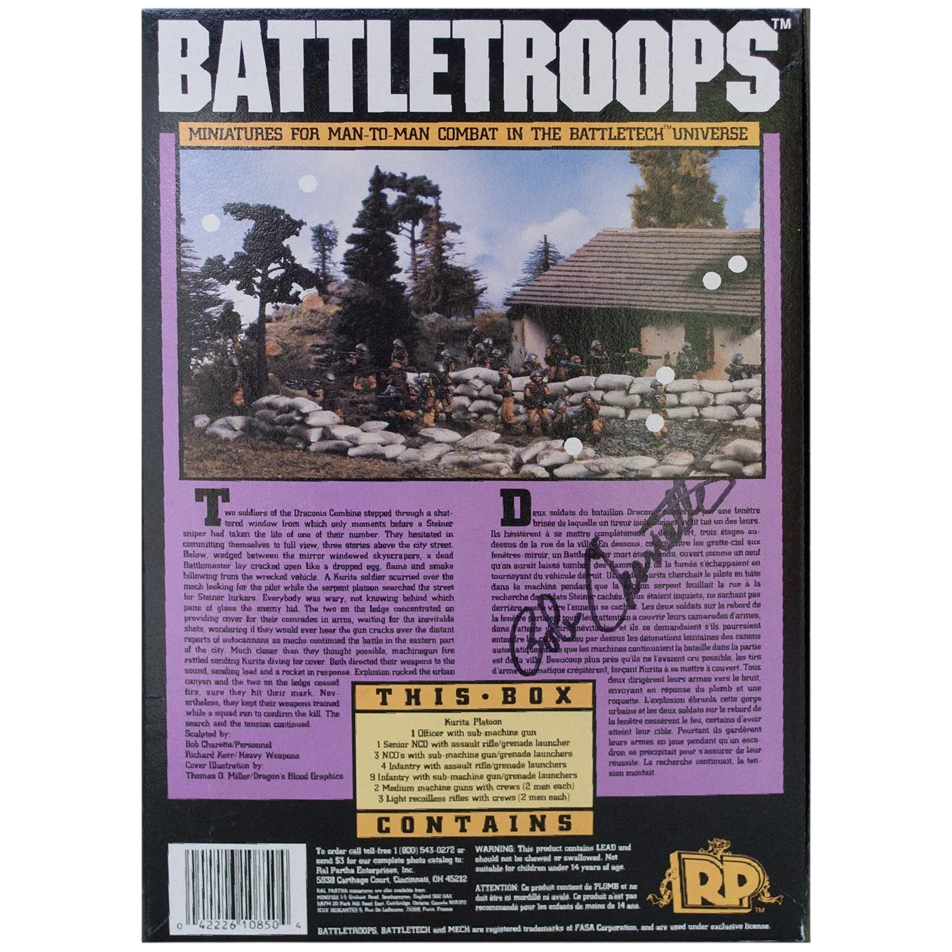 BattleTroops: Kurita Machine Gun Assault Platoon (Unpainted) (Assembled)